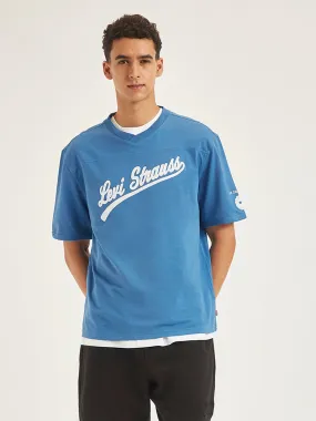 Men's Typographic Print Relaxed Fit T-shirt
