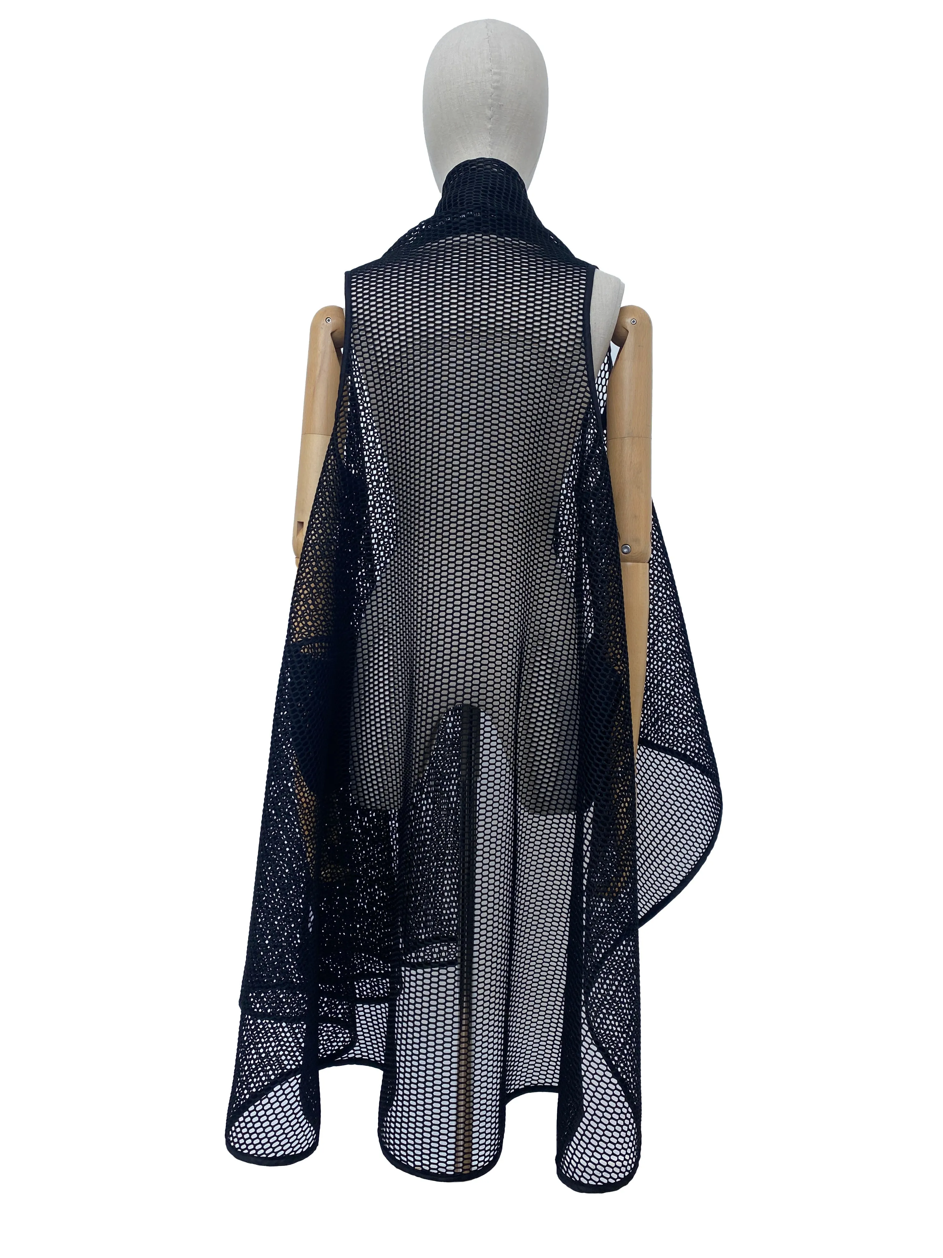 Mesh Black Circle Coat