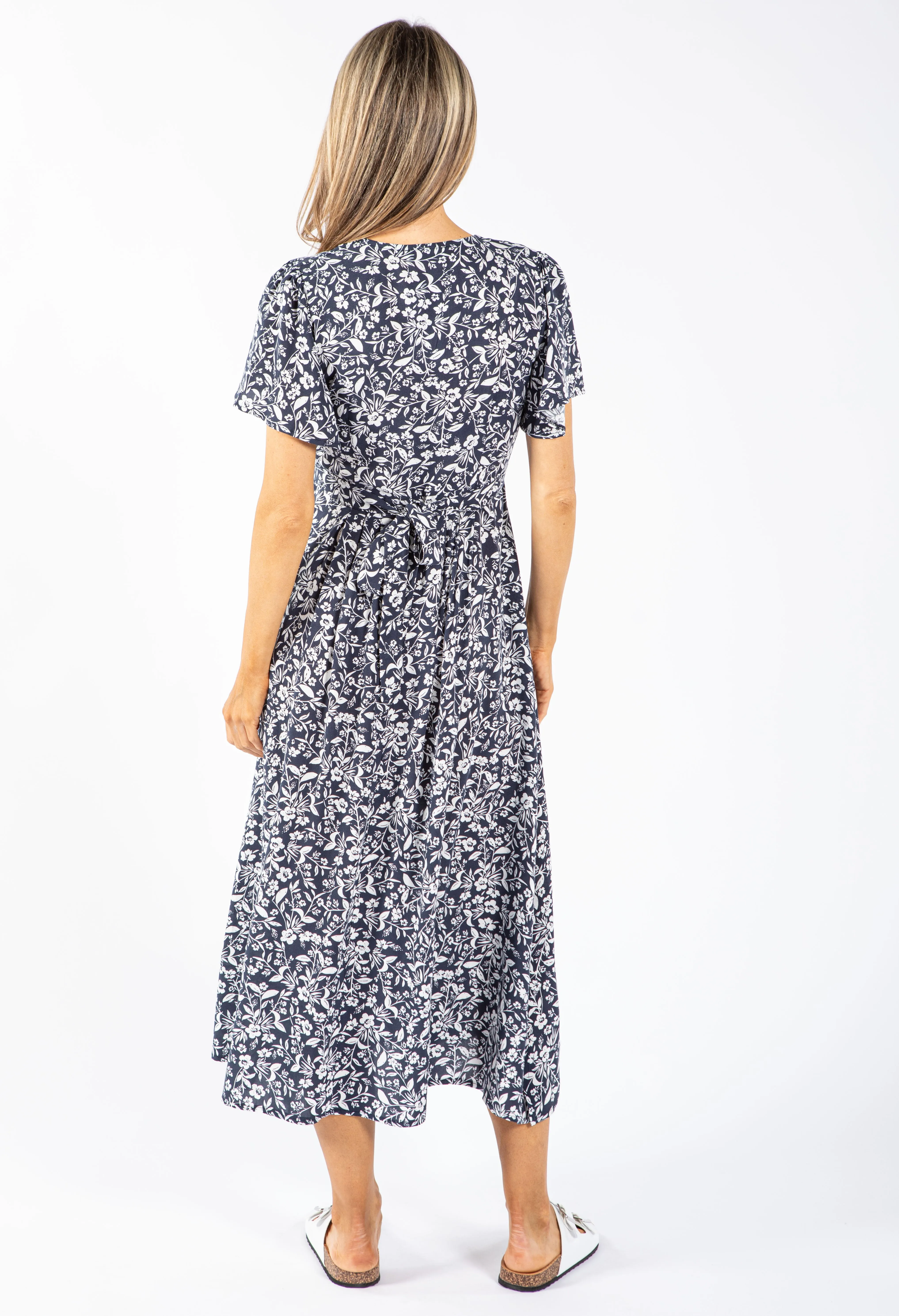 Midnight navy Floral Dress