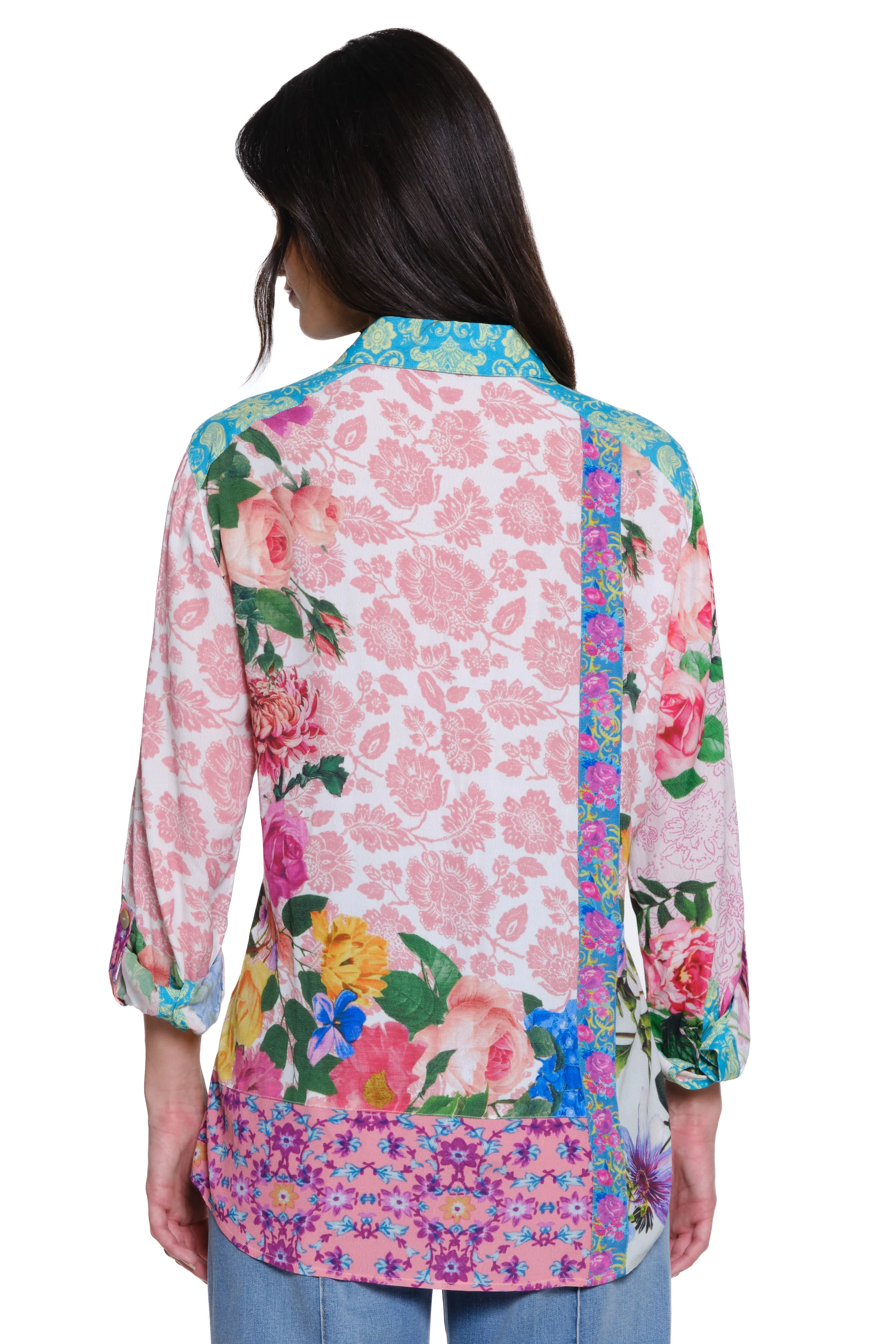 Mixed Floral Print Top - Women's - Floral Multi