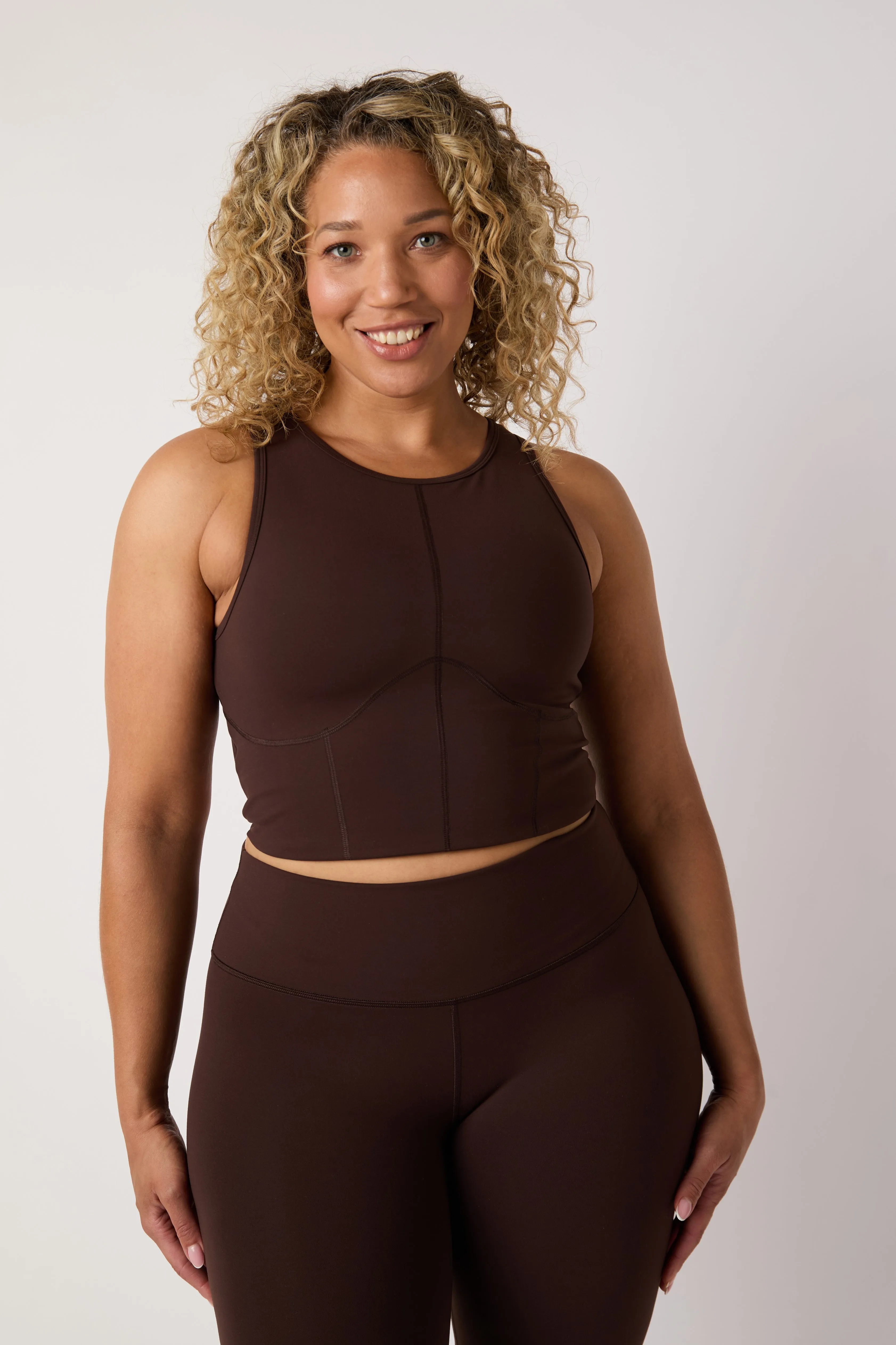Motivational Bra Vest - Espresso