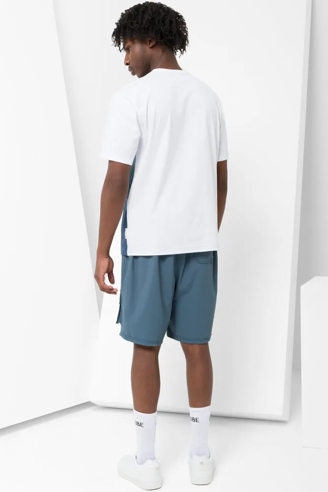 Ombre Short Sleeve T-Shirt Blue