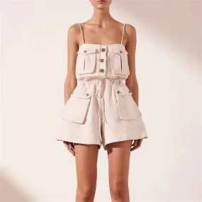 Pocket Strap Romper