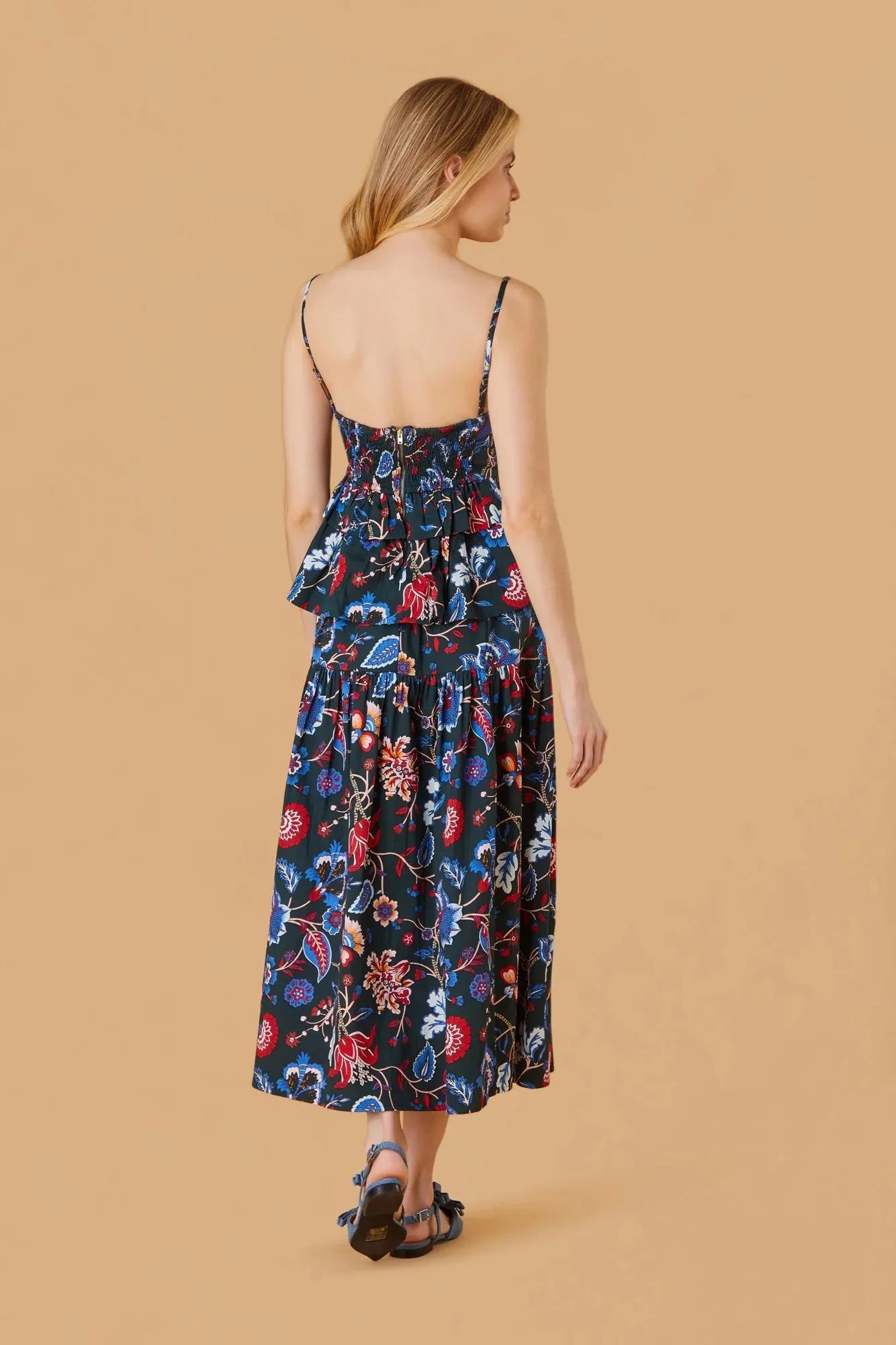 Quinn Skirt in Evergreen Chintz