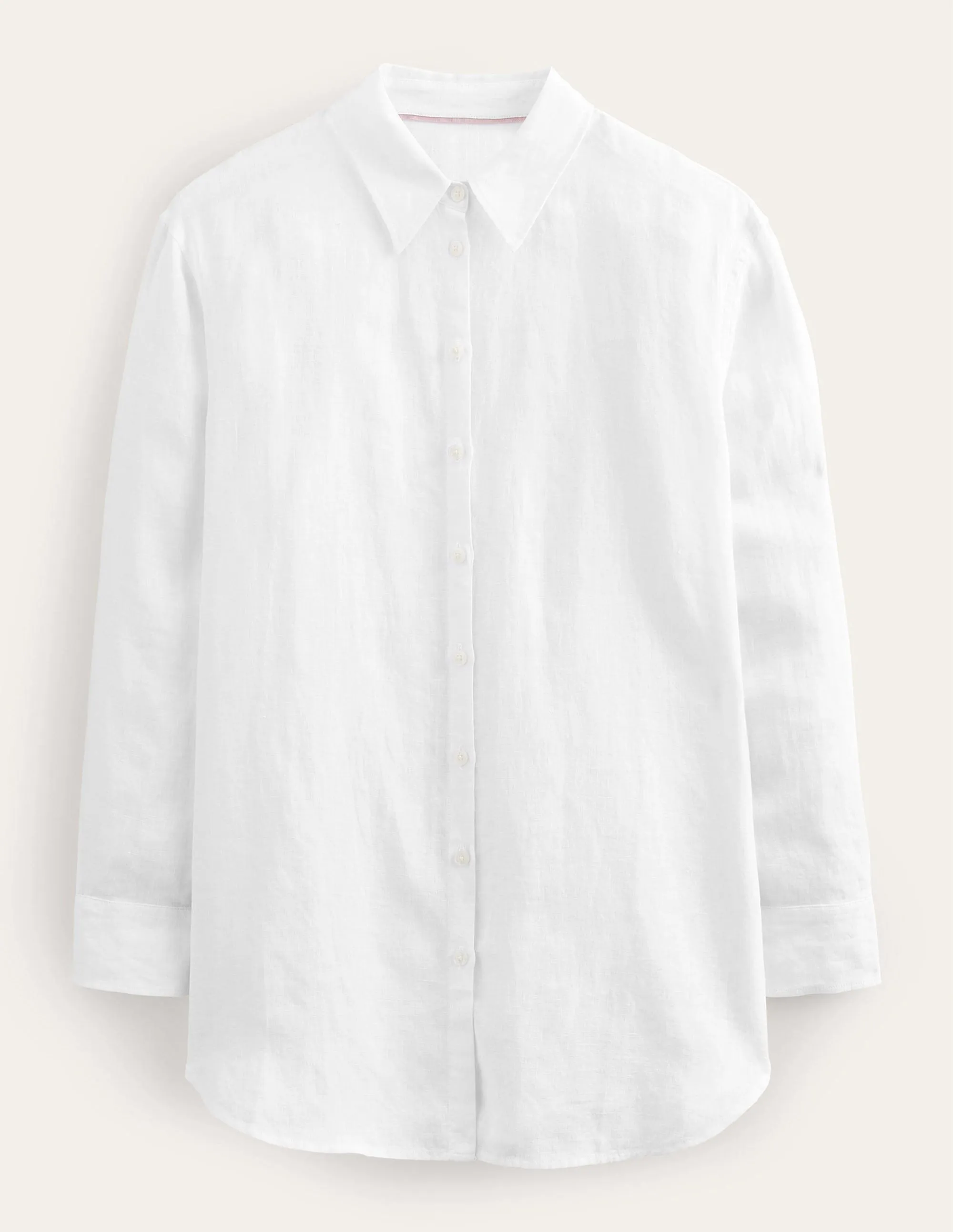 Relaxed Linen Shirt-White