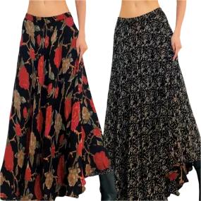 Reversible Floral Maxi Skirt (S)
