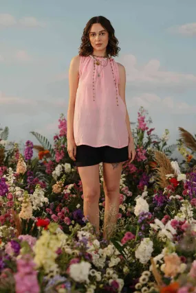 Sakura - Pink Panelled top
