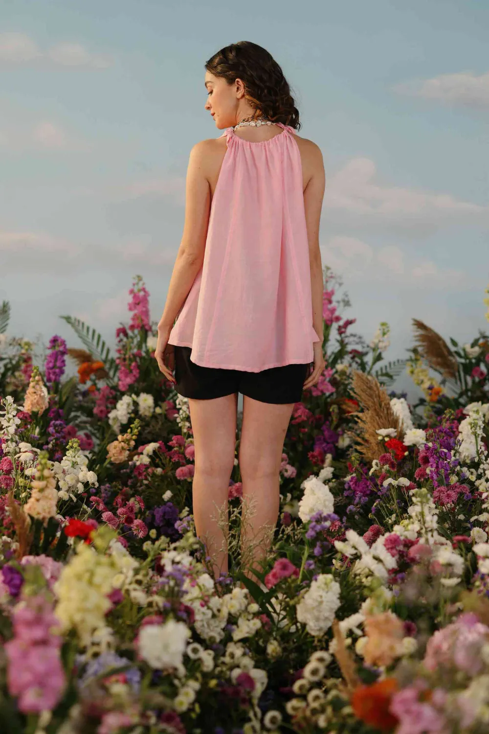 Sakura - Pink Panelled top
