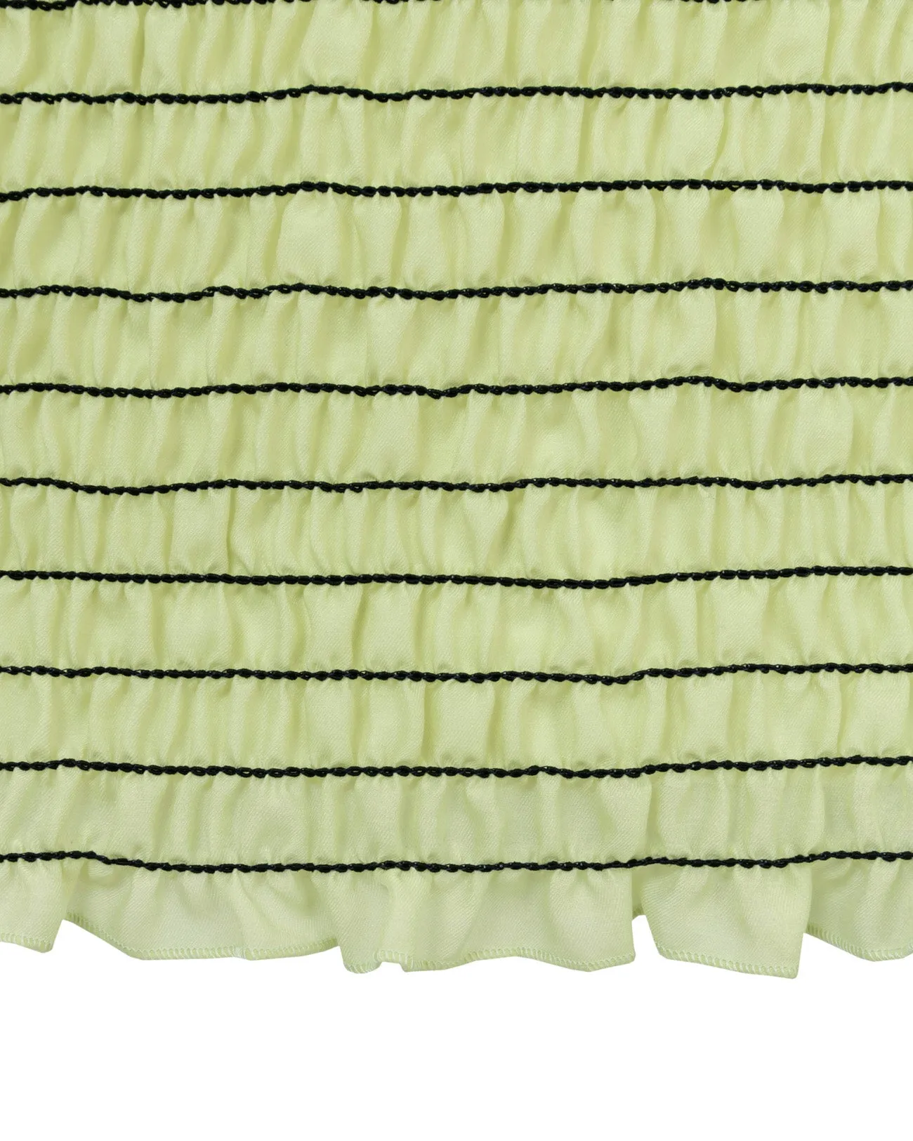 shirring high necked tops