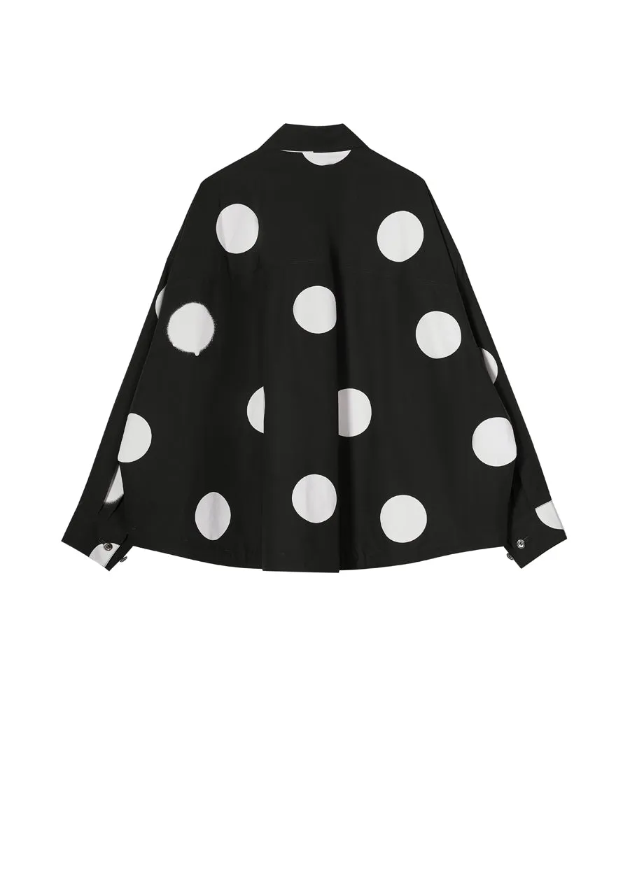 Shirt / JNBY Polka Dot Loose Fit  H-shape Shirt(100% cotton)