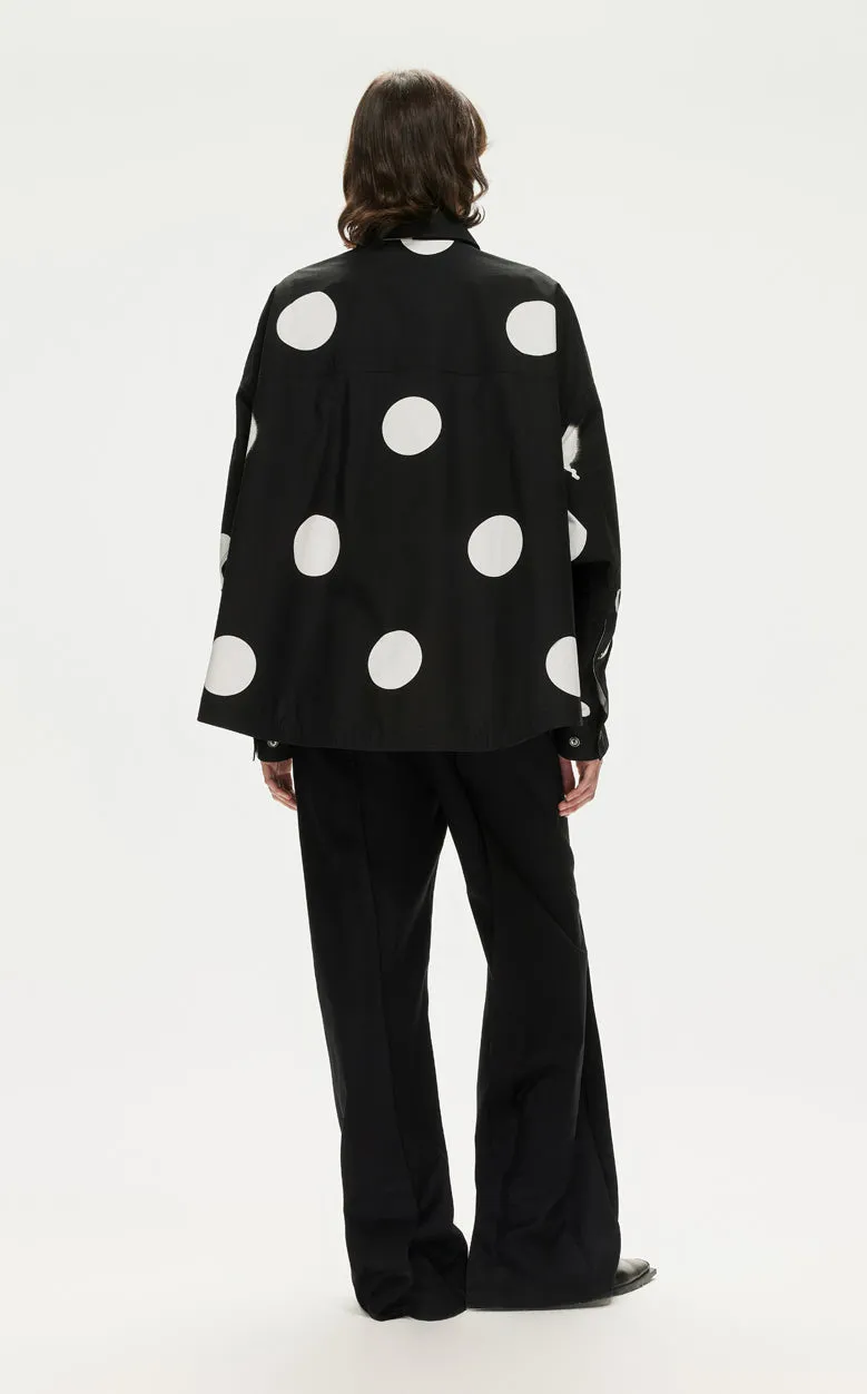 Shirt / JNBY Polka Dot Loose Fit  H-shape Shirt(100% cotton)