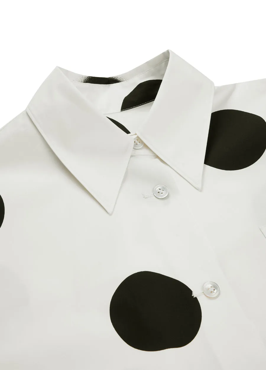 Shirt / JNBY Polka Dot Loose Fit  H-shape Shirt(100% cotton)