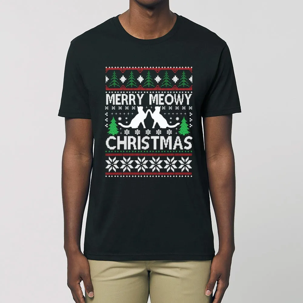 T - Shirt - Meowy Christmas