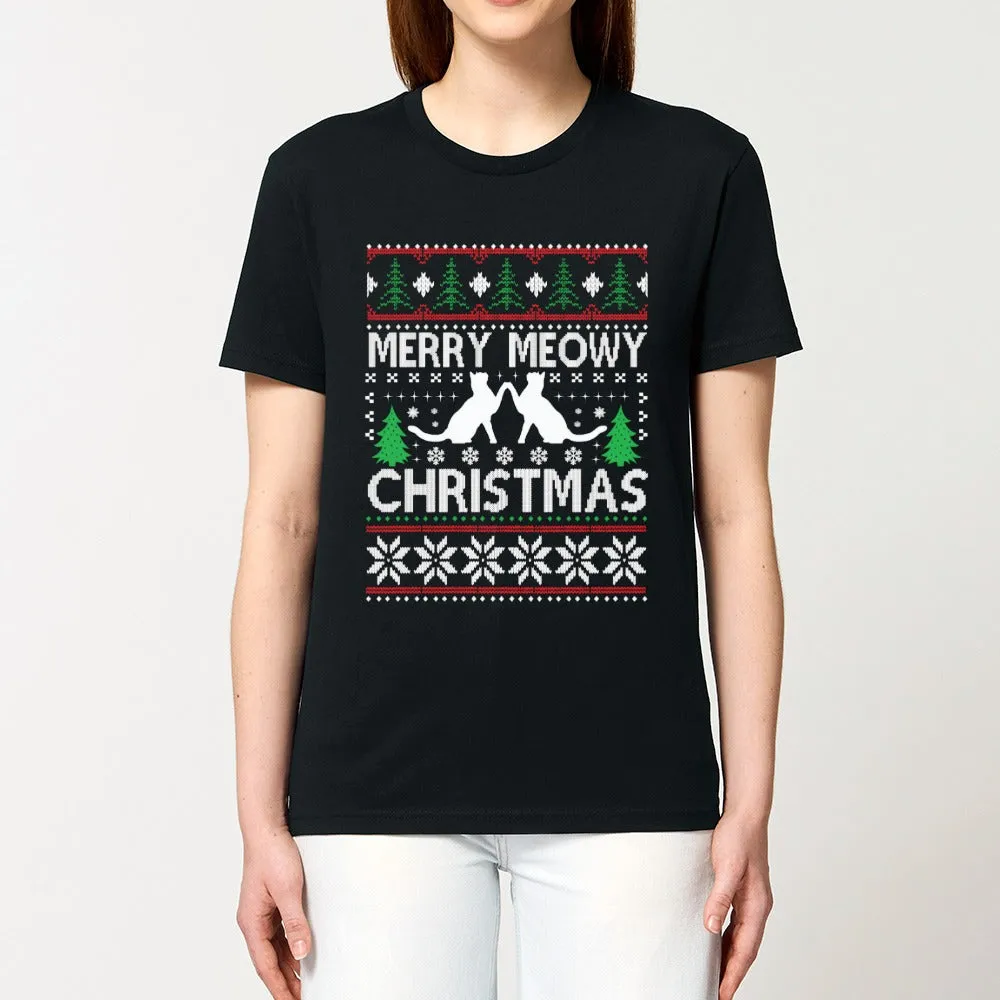 T - Shirt - Meowy Christmas