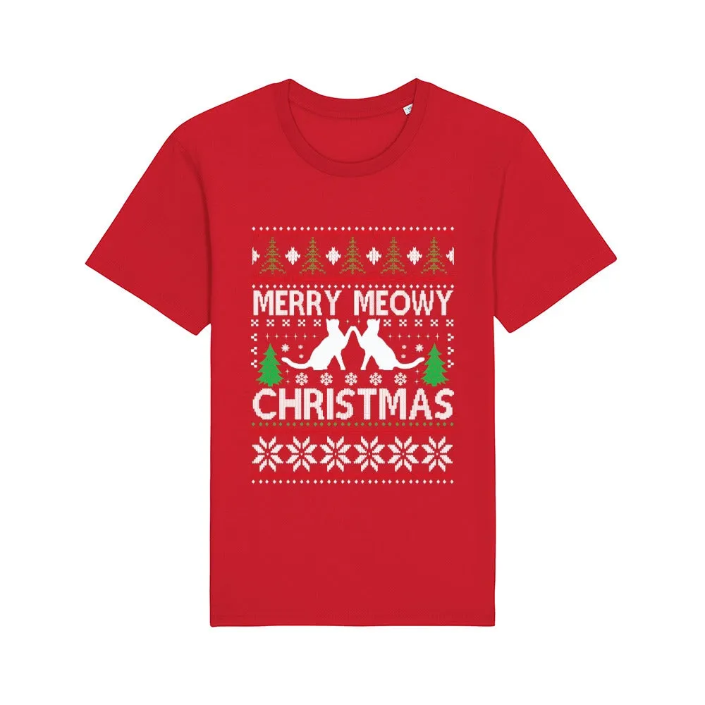 T - Shirt - Meowy Christmas