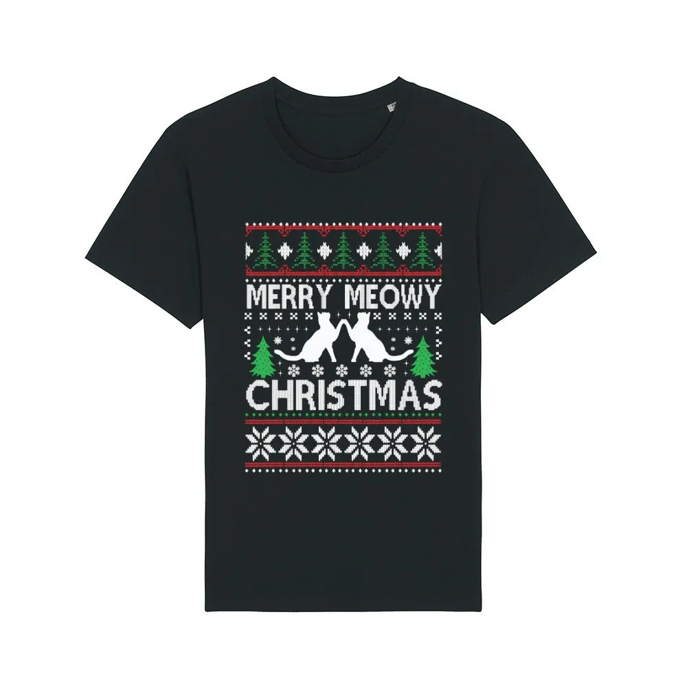 T - Shirt - Meowy Christmas