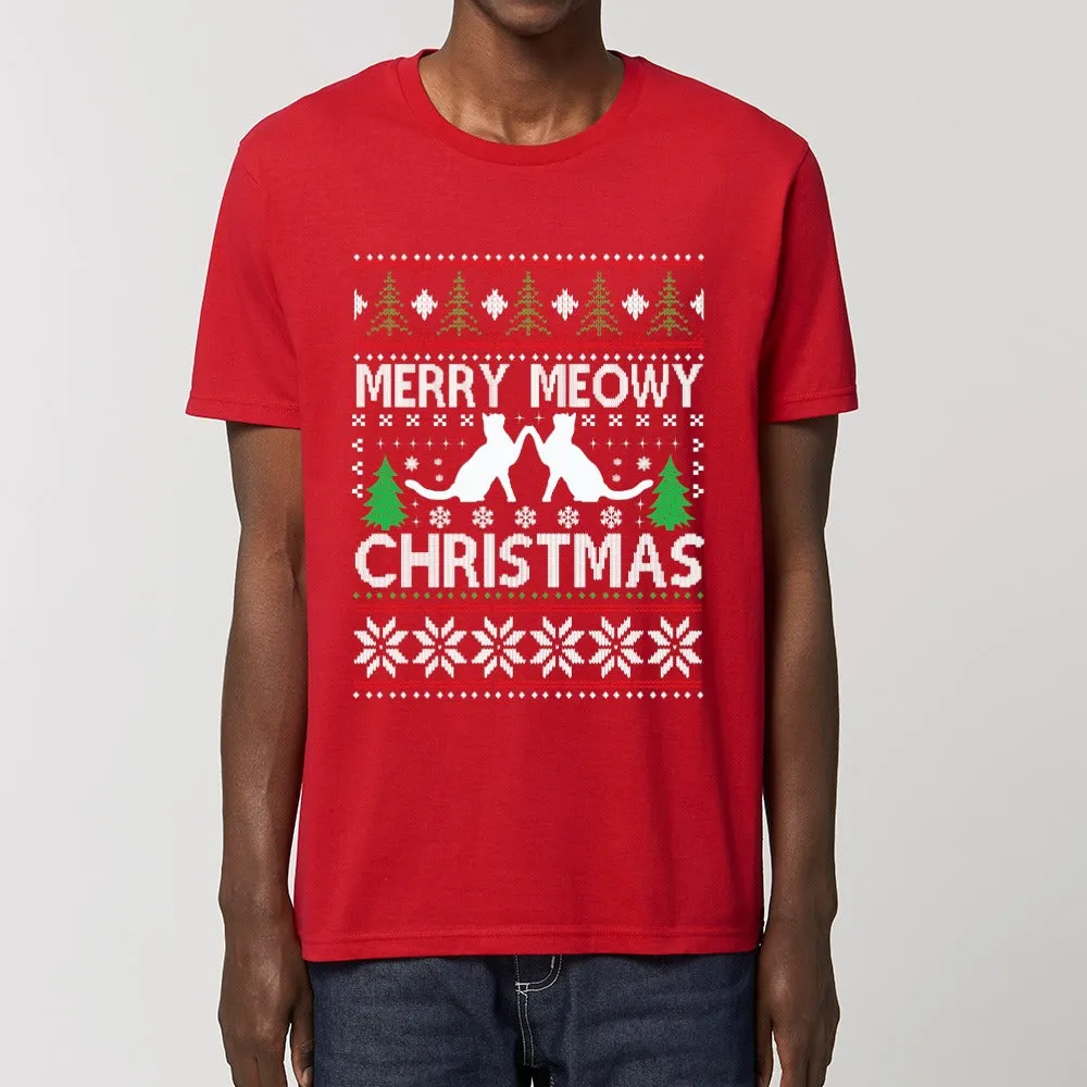 T - Shirt - Meowy Christmas