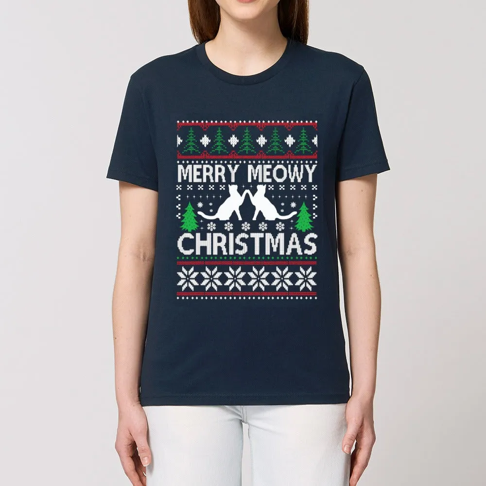 T - Shirt - Meowy Christmas