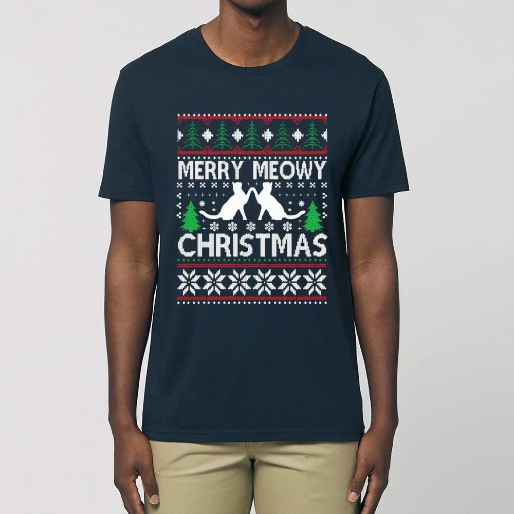 T - Shirt - Meowy Christmas
