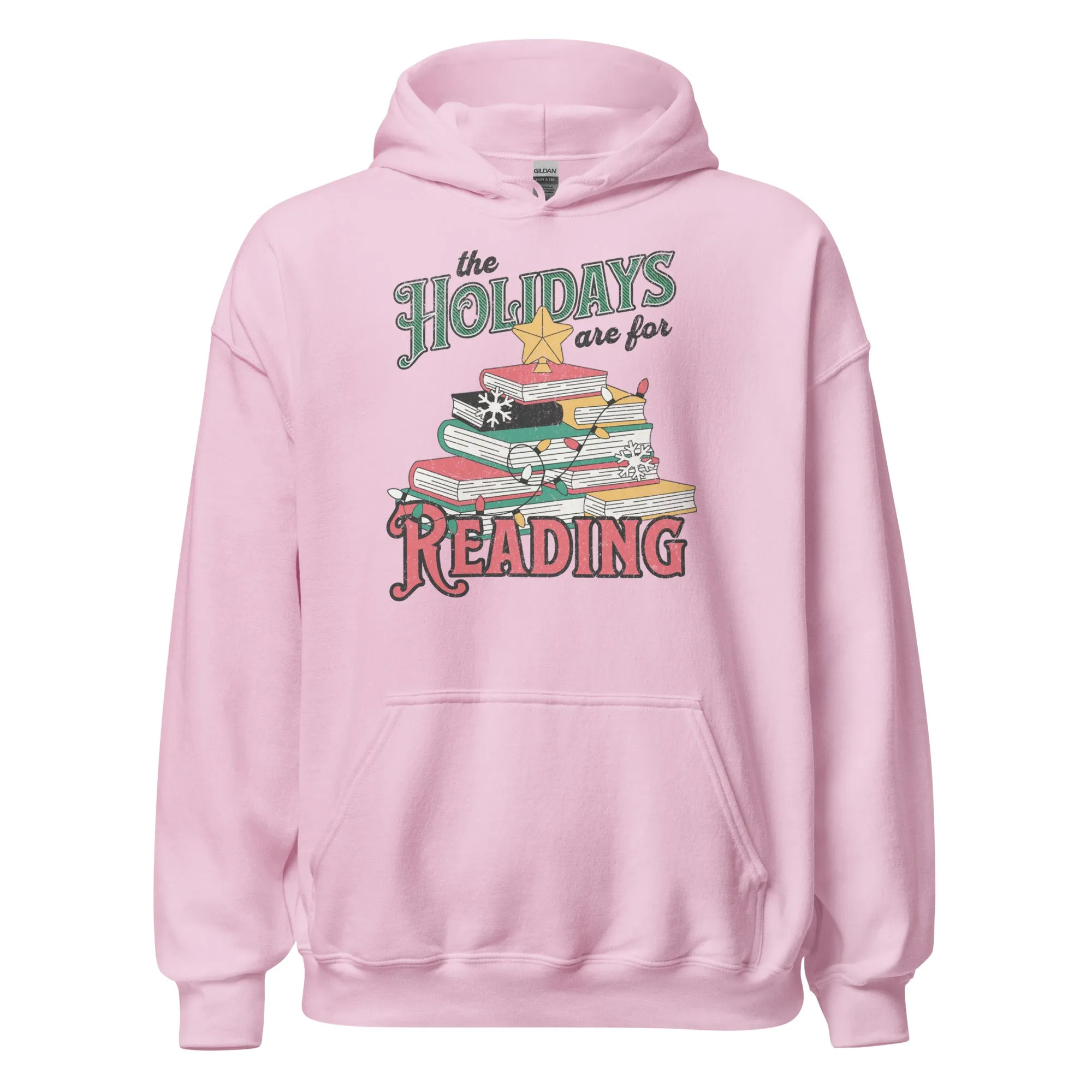 the holidays are for reading hoodie