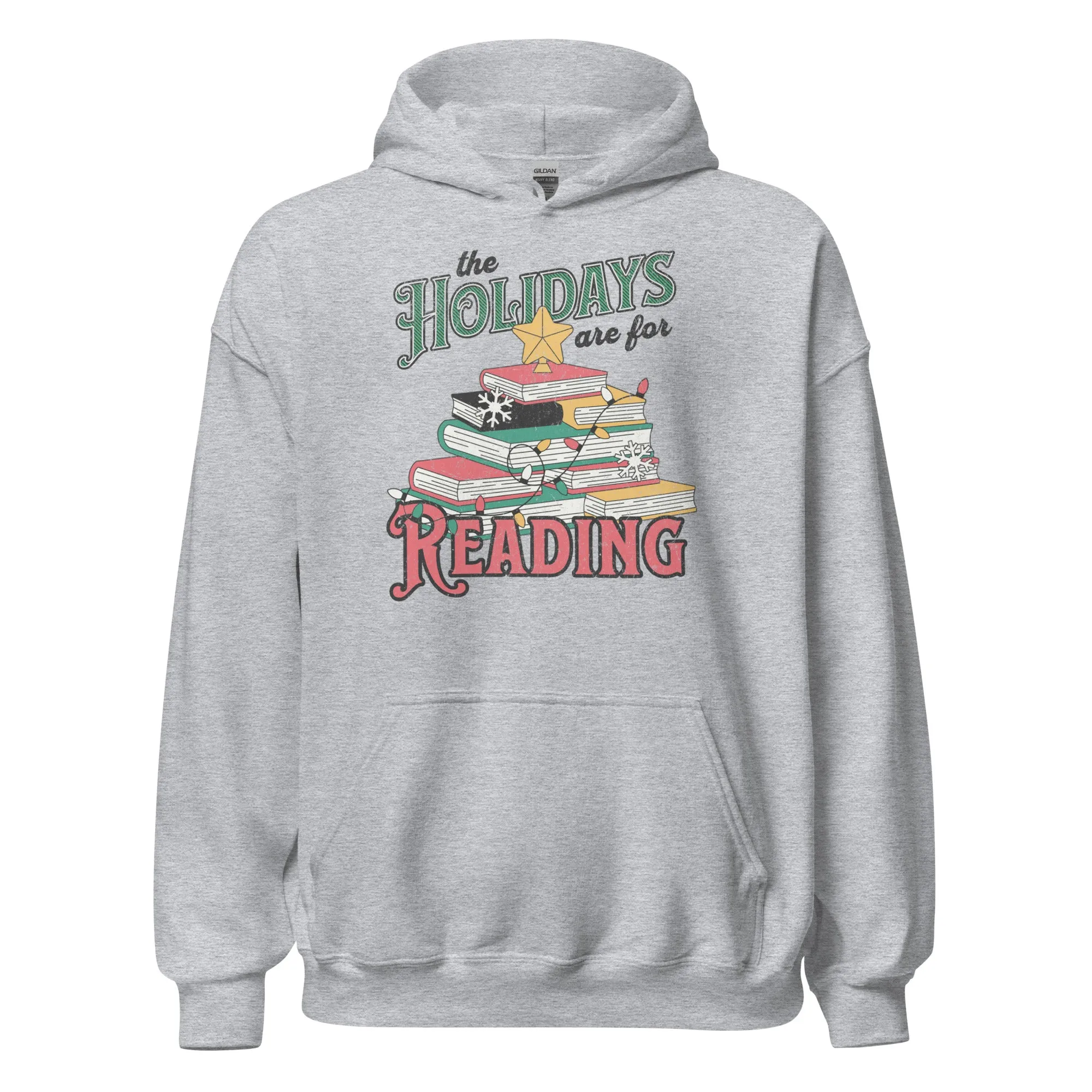 the holidays are for reading hoodie