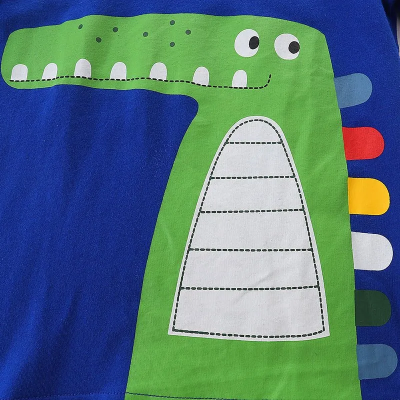 Toddler Boy's Dinosaur Print T-shirt with Shorts Set