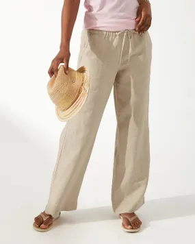 Tommy Bahama Two Palms High-Rise Linen Easy Pants Natural