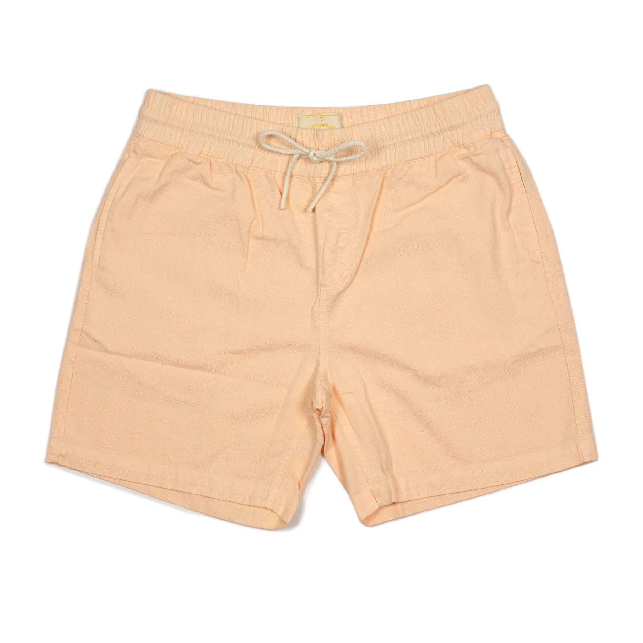 Vince easy shorts in cream check jacquard