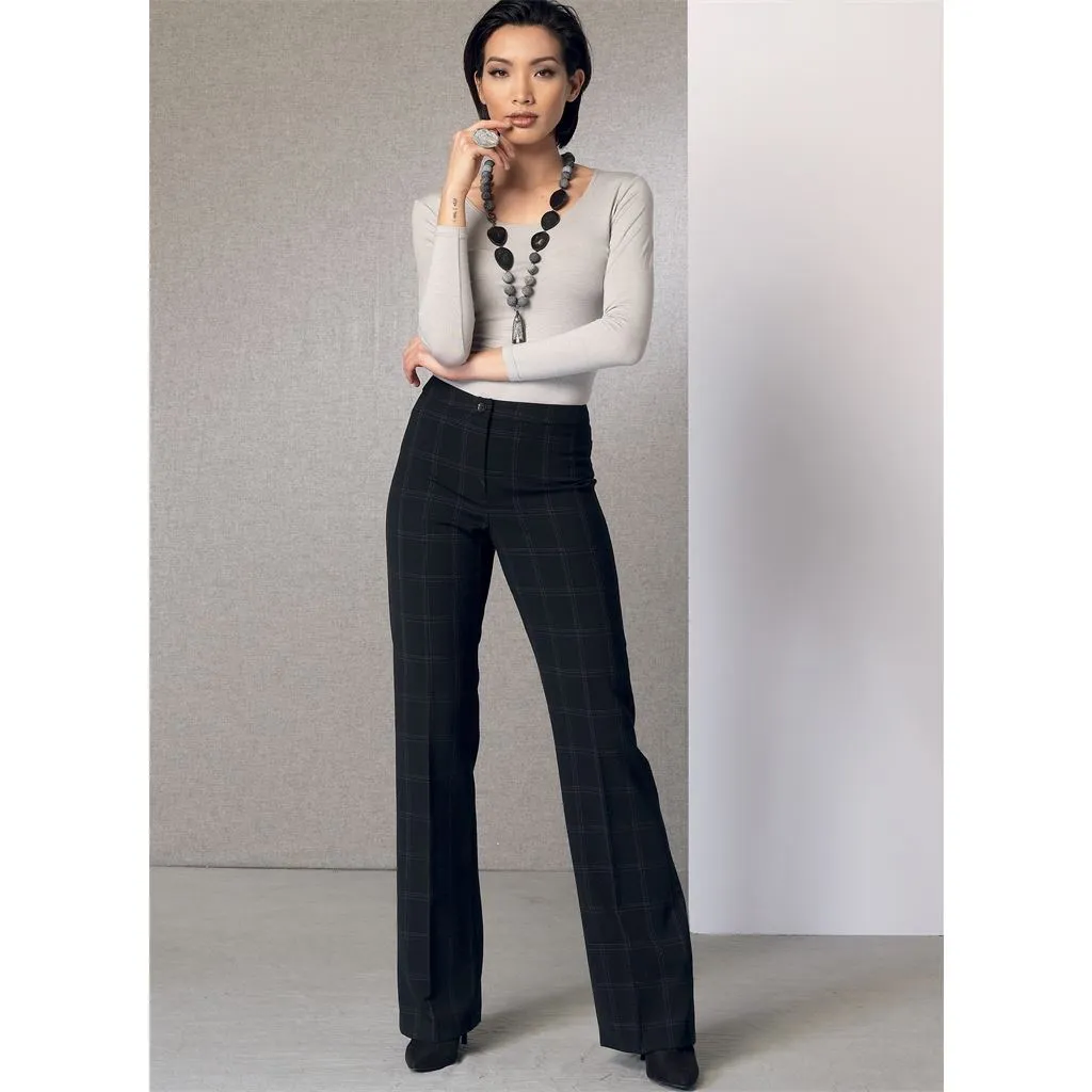 Vogue Pattern V9181 Misses' Custom-Fit Bootcut Pants