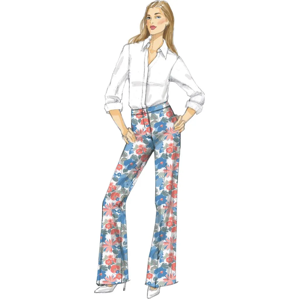 Vogue Pattern V9181 Misses' Custom-Fit Bootcut Pants