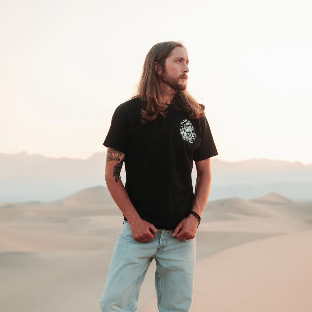 Whiskey Sunset T Shirt - Black
