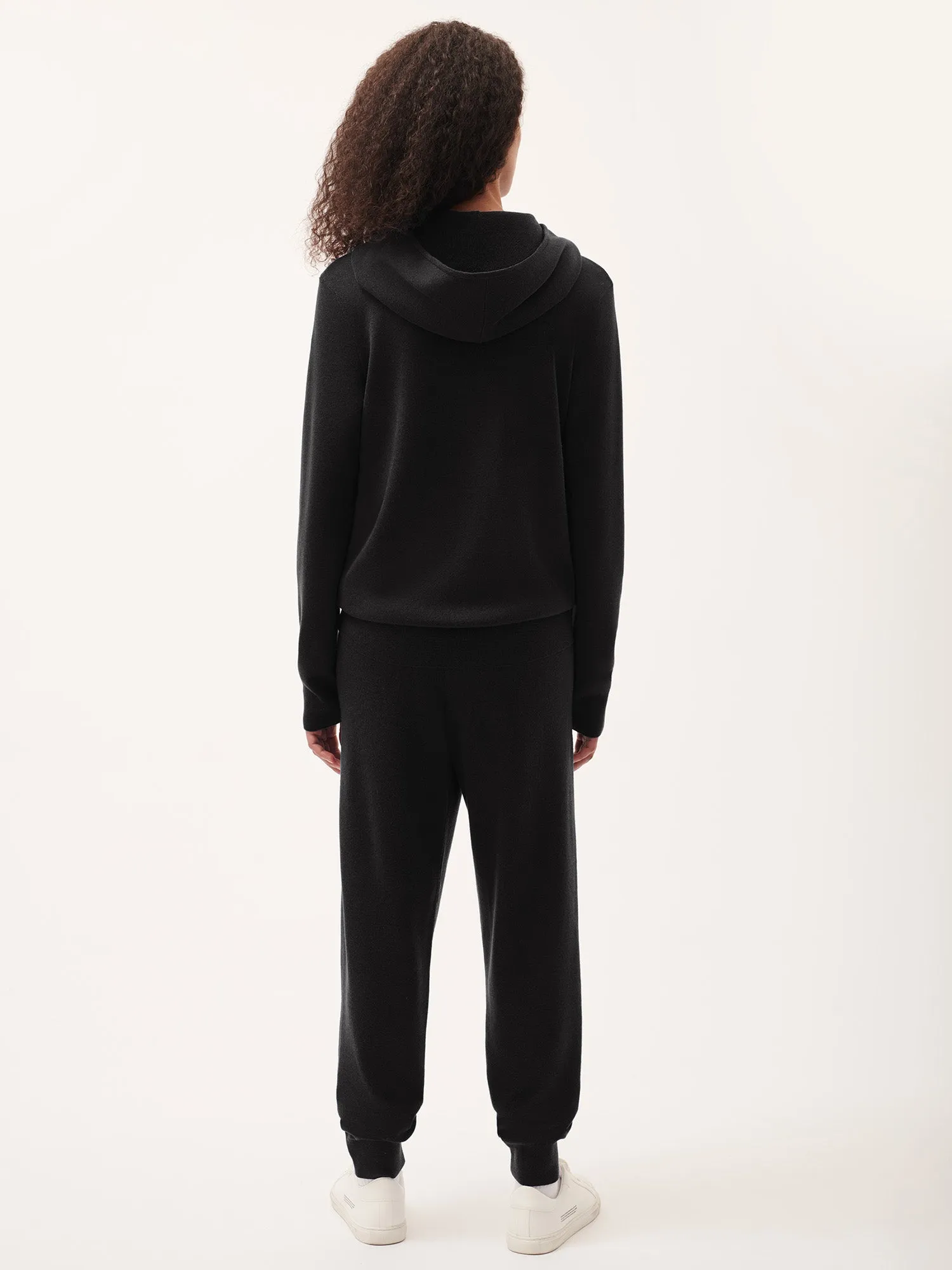 Womens DNA Regenerative Merino Wool Track Pants—black