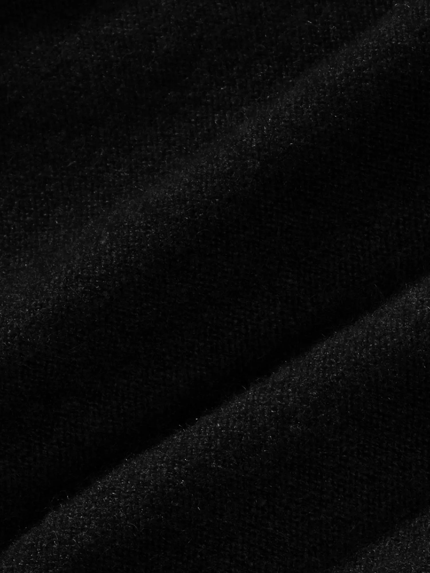 Womens Recycled Cashmere Loose Track Pants—black