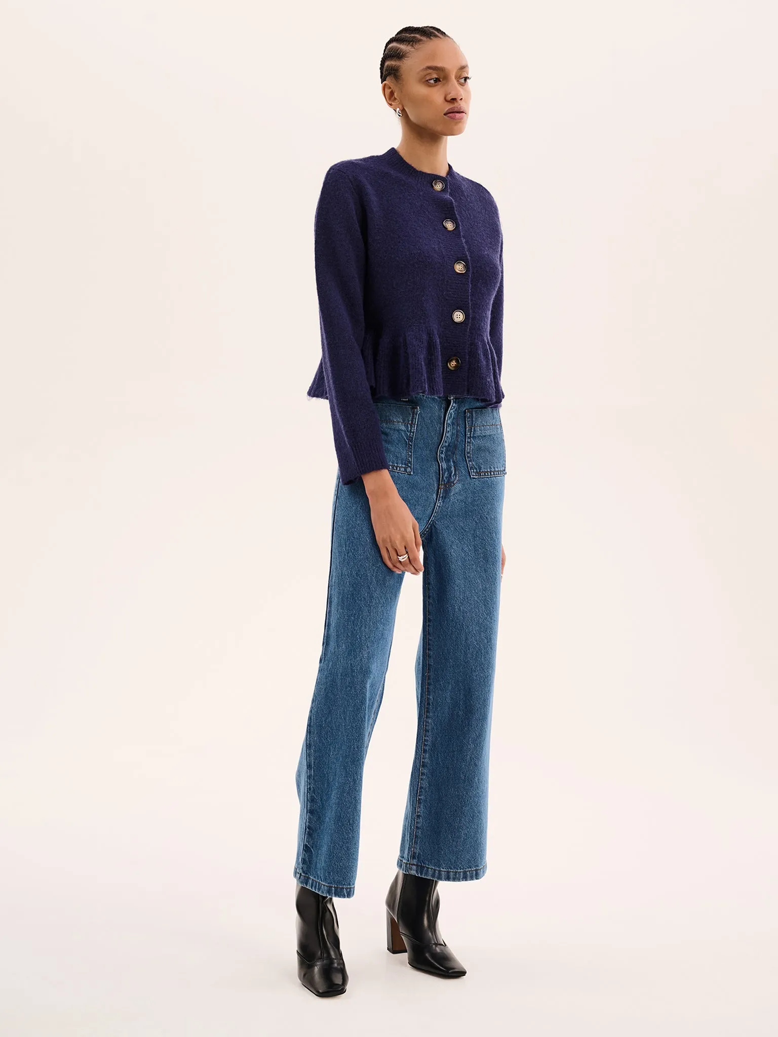 York Cardigan in Navy