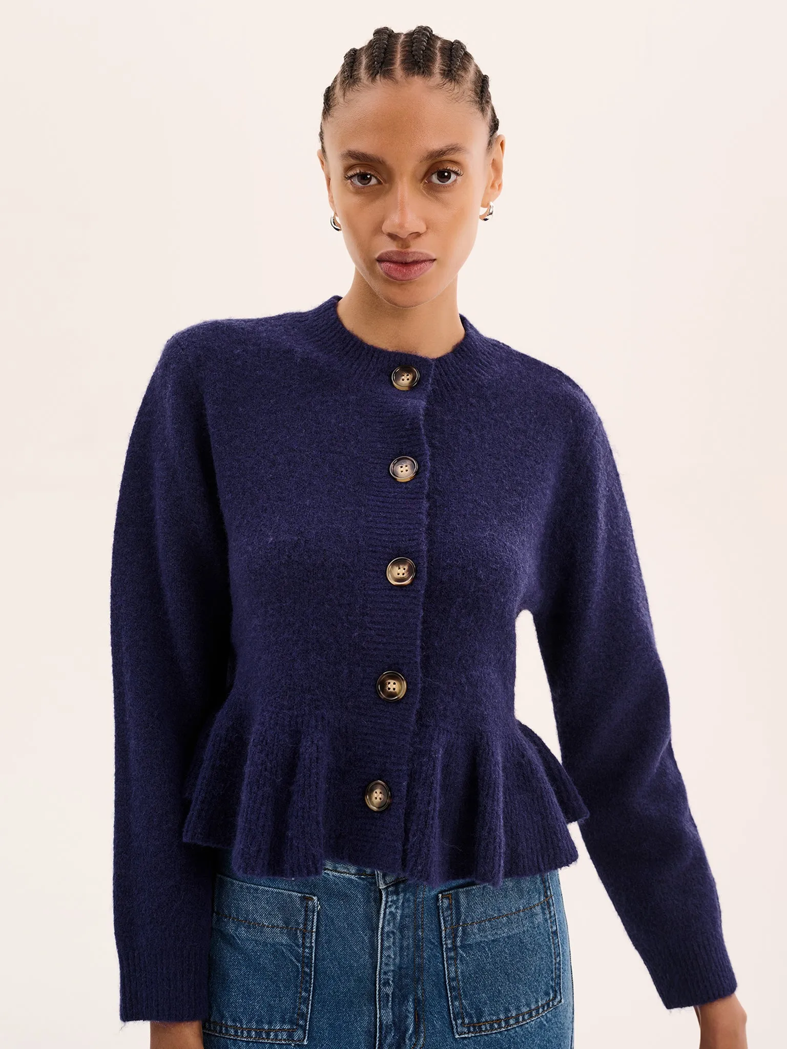 York Cardigan in Navy